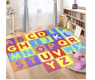 Veľké množstvá peny puzzle a písmená Mata 36 ks