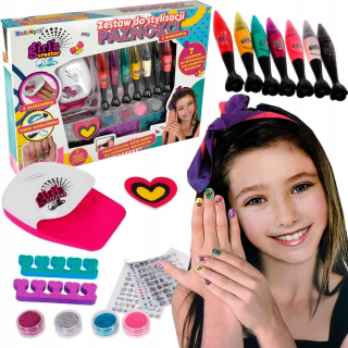 Veľké štúdio styling kit nechtov pre deti