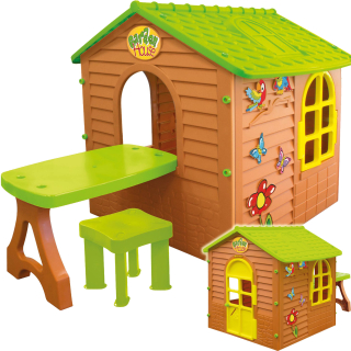 Detský domček, detský stan - VEĽKÝ ZÁHRADNÝ STOLNÝ STOLOVÝ STOLÁK Mochtoys + ZDARMA