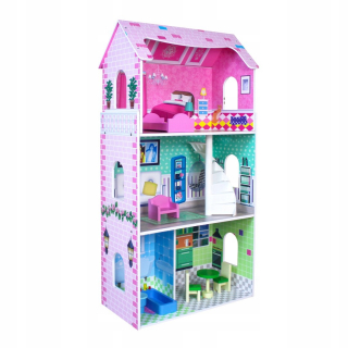 Veľké drevené DOLL HOUSE FURNITURE za darček
