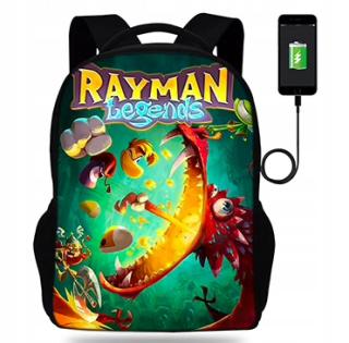 Školská taška, batoh - TORNISTER Rayman Legends VEĽKÝ BATOH s USB portom!