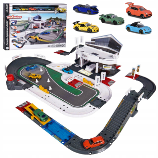 autá veľký Porsche Track Garáž + RESORAKI