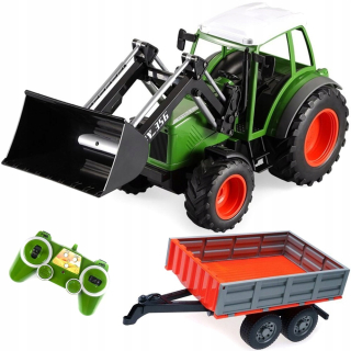 Veľký traktor traktor diaľkovo ovládať a trailer