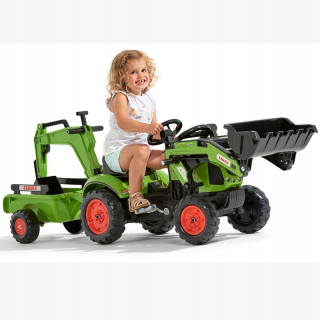 Veľký pedálový traktor pre dievča vo veku 3 rokov