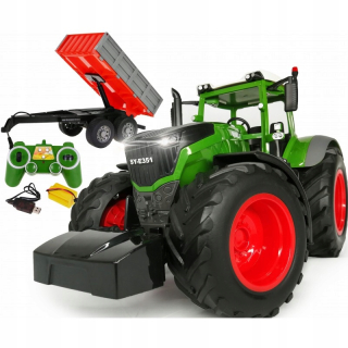 Big diaľkové ovládania. Traktor na + príves diaľkové ovládanie
