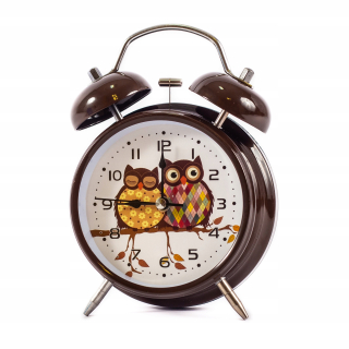 Hodiny do detskej izby - Veľké hodiny s alarm Glock Owl Rôzne farby