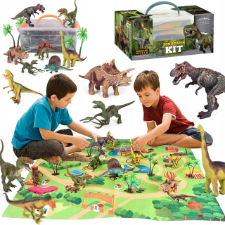 Veľká sada dinosaurov Jurský svetový koberec