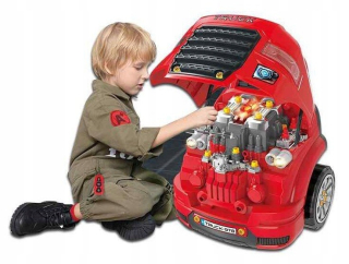 Veľký set mechanikov s nástrojmi pre deti