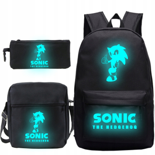 Školská taška - batoh, set, zostava - VEĽKÉ SONIC BATOHY BATOHY BAG BAG PENCIL CASE LIGHT