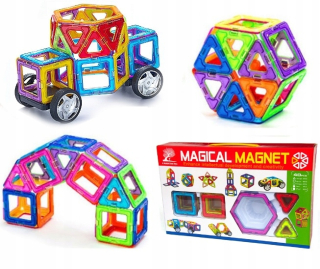Stavebnica - 3D BIG SET XXL magnetických blokov 40el. 702