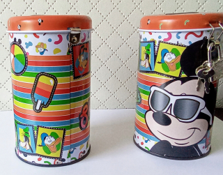 Detská pokladnička - Disney Mickey Mouse Piggy Bank 2 Popet Keys