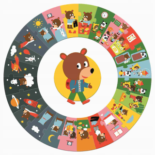 Djeca kartón Puzzle Giant Day DJ07015
