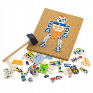 Drevené meno Roboty 45 prvkov Viga Toy