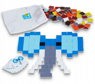 Pixel Art mozaika drevené hračky kreatívne bs t