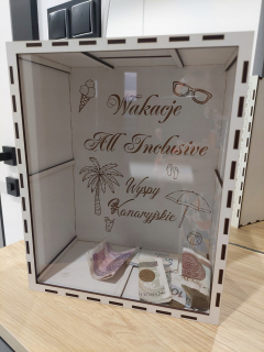 Pokladnička pre deti - Drevené prasiatko na PRÁZDNINY s pultíkom