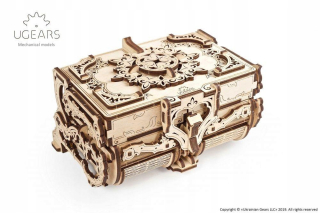 Drevený 3D model puzzle na skladanie rakvy