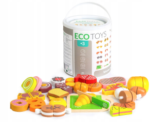 Drevené rezanie na rezanie 23ks ECOTOYS ECOTO