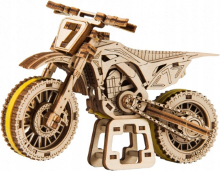 Drevené 3D puzzle. Cross motocykel motokros