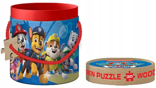 Drevené puzzle psie hliadka v trubici 30 el.