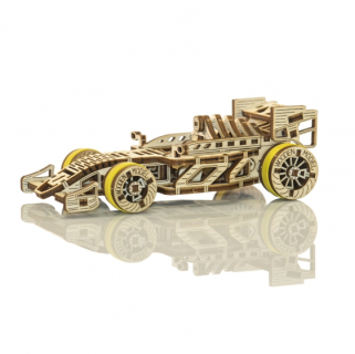 Drevený Mechanický Puzzle 3D Wooden.City Bolid