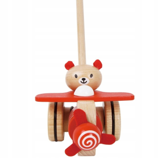 Drevený Pachuczer Lietadlo TEDDY Bear Coco Classic World CL