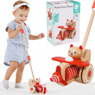 Drevená pachaczen Lietadlo Bear Coco Classic World