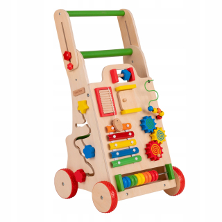 Drevené chodítko posunovač Interactive Kids