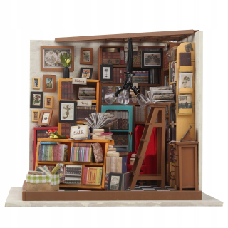 Drevená sada miniatúrnych viedla domu