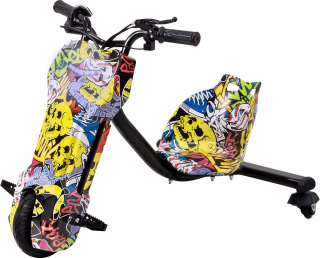 Drift Scooter 360 Electric 250W (žltý grafitti)