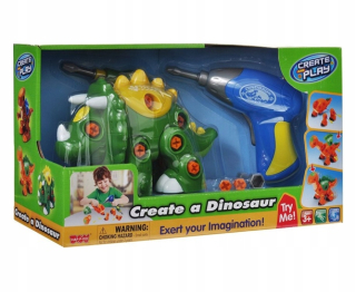 Dumel Run Dino so skrutkovačom - Green Dino