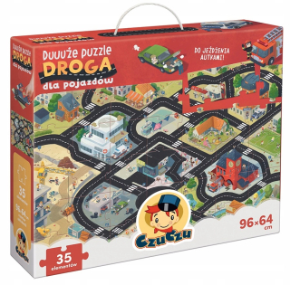 Duuuże Puzzle ceste pre vozidlá CZEKO czucz
