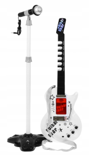 Big elektrická gitara 6 Strings + Mikrofón Stand