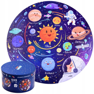 Velkýcg puzzle guľatou trubkou 150el Space ZA3727