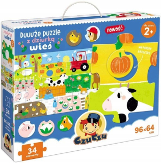 Veľké puzzle s otvorom Wies czucz 2+ tendra