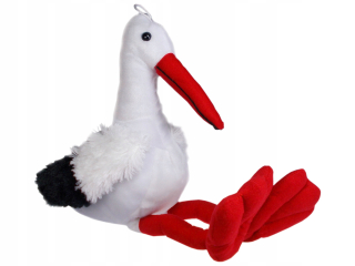 Veľký bociar maskot 53 cm plyšový svadobný krst