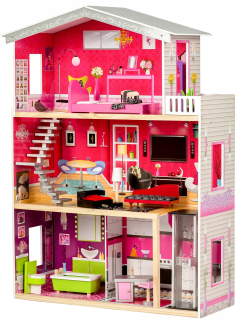 Veľký drevený dom pre Barbie XXL výťahu