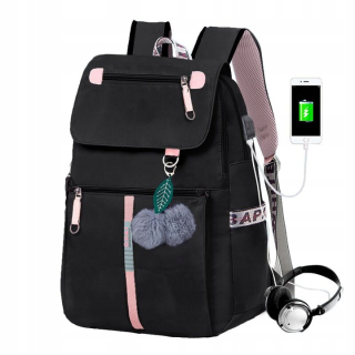 Školský batoh - Veľká školská batohová mládežnícka škola s USB