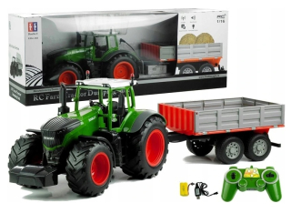 Veľký traktor s R / C prívesom na diaľkové ovládanie 2,4 GHz