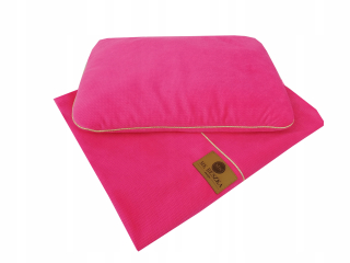 Prikrývka, prehozy na posteľ - Dvojitá prikrývka Velvet Swaddle + 75x100 vankúš