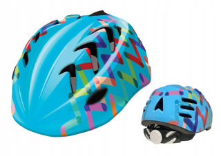 Detská bicykli prilba B-Skiny Kiddy Pro Zigzag XS