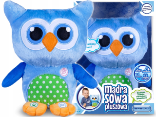 Vzdelávacie múdra sova hovorí rozprávky spev hovorí