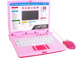 VZDELÁVACIE PINK Prenosný počítač 65 GB USB LP