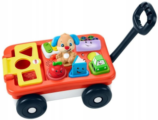Náučná kočík šteňa hračky Fisher Price