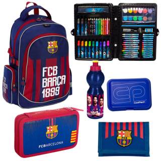 Školská taška - batoh, set, zostava - Extra Fc Barcelona School Set