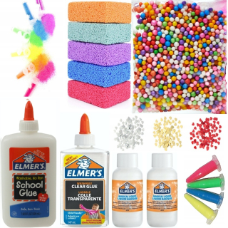 Elmers nastavený pre aktivátor slizu lepidla + doplnky