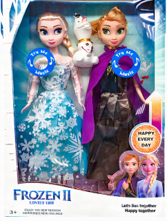 ELSA ANNA a mrazené spev DOLL 30 CM 2 PCS