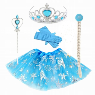 Elsa Frozen - Sukňa Elsa Outfit +Doplnky mrazený kostým