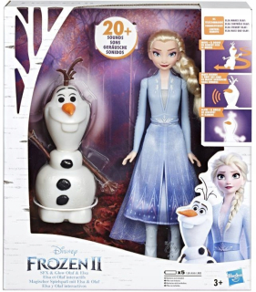 Frozen Elsa - Elsa a interaktívne Olaf-Frozen II ľadu