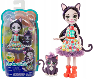 Enchantimals bábika s mačku GJX40