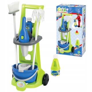 Čistiace Ecoiffier Vozík vysávač kefa Mop